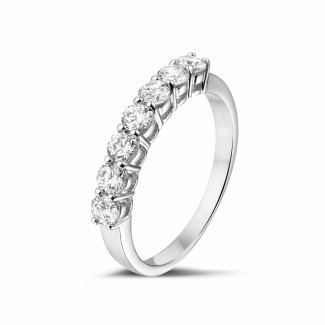 0.70 Karat Diamant Memoire Ring aus Weißgold