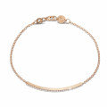 0.25 Karat feines Diamant Armband aus Rotgold