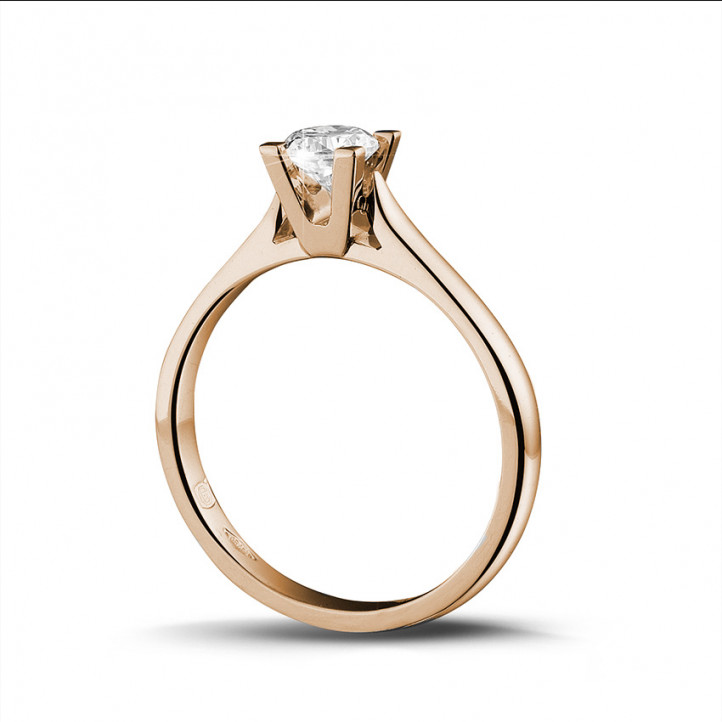 0.30 Karat Diamant Solitärring aus Rotgold