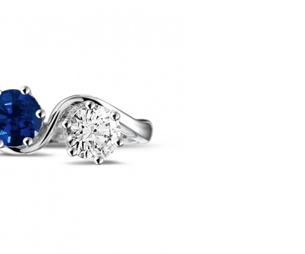 Saphir oder Diamant Verlobungsring