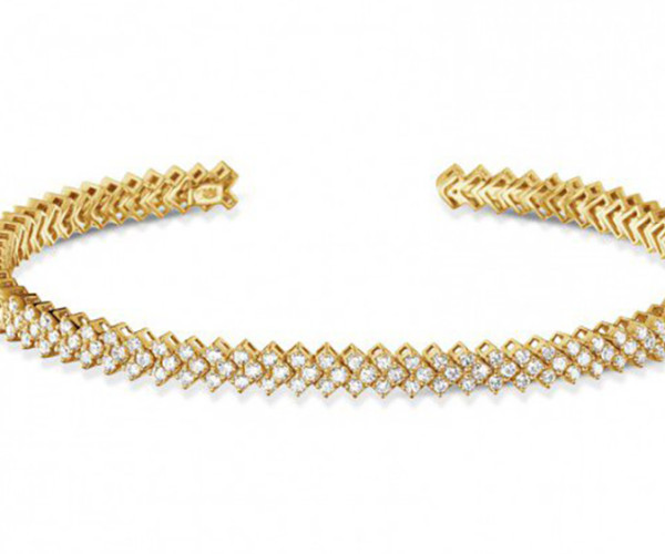 Diamantarmband aus Gelbgold 