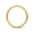 0.20 Karat geschwungener Diamant Memoire Ring (zur Hälfte besetzt) aus Gelbgold