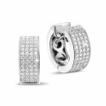 0.75 Karat Diamant Kreolen (Ohrringe) aus Weißgold