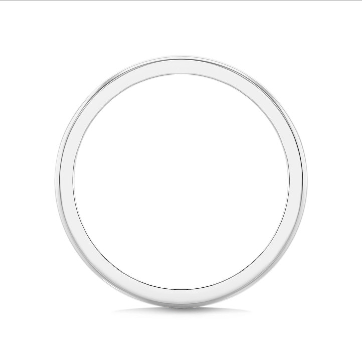 Ehering mit leicht gebogener Oberfläche von 2.00 mm aus Platin