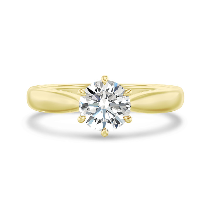 2.50 Karat Diamant Solitärring aus Gelbgold