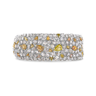 Ein Unikat - 25.63 Karat Gradiant-Armband aus Gelb- und Weißgold.