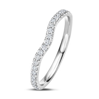 0.23 Karat Halb-Eternity-Ring in Weißgold – passt zu ausgewählten Ringen aus der BAUNAT Iconic-Kollektion