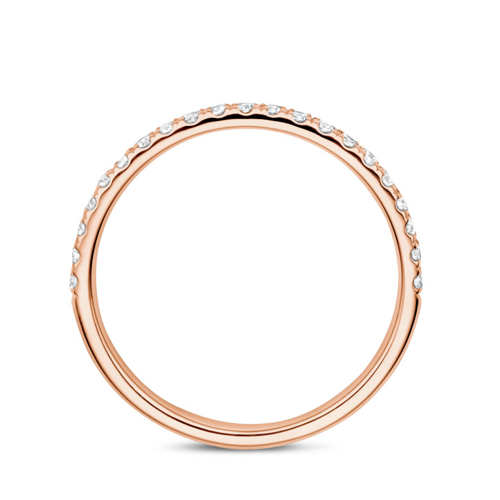 0.26 Karat Halb-Eternity-Ring in Rotgold – passt zu allen Ringen aus der Fancy Shapes-Kollektion