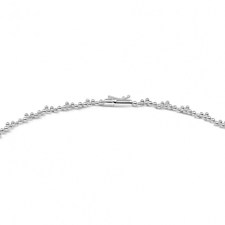 7.00 Karat Halskette aus Platin mit runden und marquise Diamanten