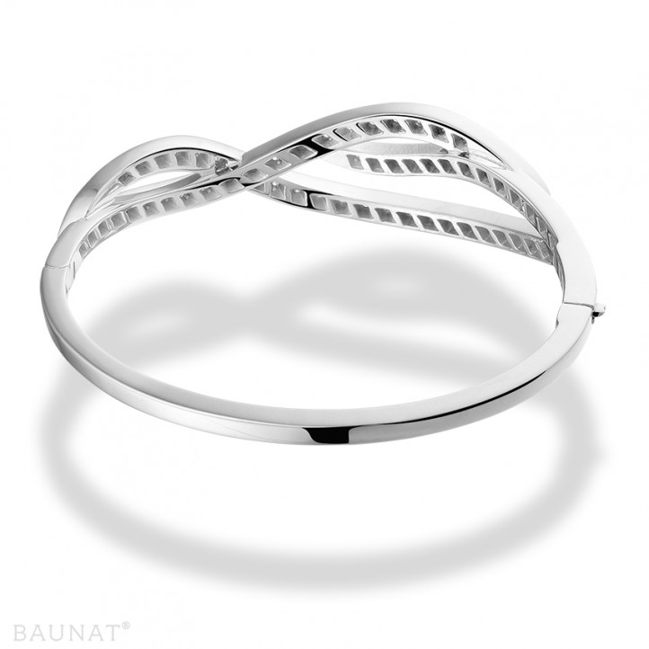 2.43 Karat Diamant Design Armband aus Platin