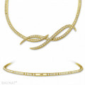 7.90 Karat Diamant Design Halskette aus Gelbgold