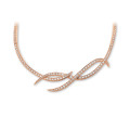7.90 Karat Diamant Design Halskette aus Rotgold