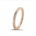 0.22 Karat Diamant Memoire Ring (rundherum besetzt) aus Rotgold