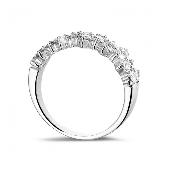 1.20 Karat Diamant Memoire Ring aus Weißgold