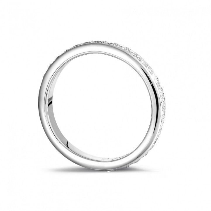 0.55 Karat Diamant Memoire Ring (rundherum besetzt) aus Platin