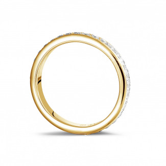 Ringe - 0.55 Karat Diamant Memoire Ring (rundherum besetzt) aus Gelbgold
