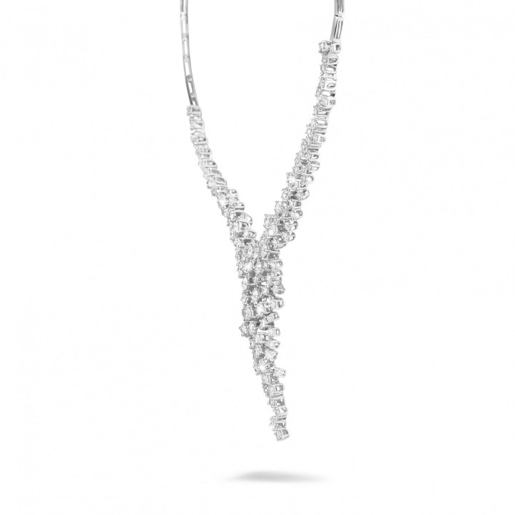 5,90 Karat Diamant Halskette aus Platin