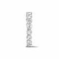 0.70 Karat Diamant Kombination Memoire Ring in Platin