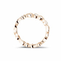 0.50 Karat Diamant Kombination Memoire Ring aus Rotgold mit tropfenförmigem Design