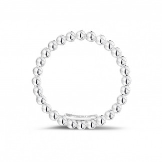 Ringe - Kombination Ring mit Kügelchen aus Weißgold