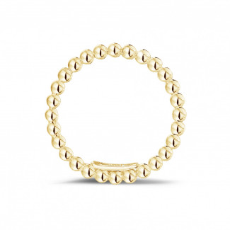 Hochzeit - Kombination Ring mit Kügelchen aus Gelbgold