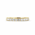 1.56 Karat Diamant Memoire Ring aus Gelbgold