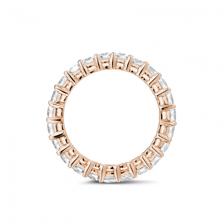 2.30 Karat Diamant Memoire Ring aus Rotgold
