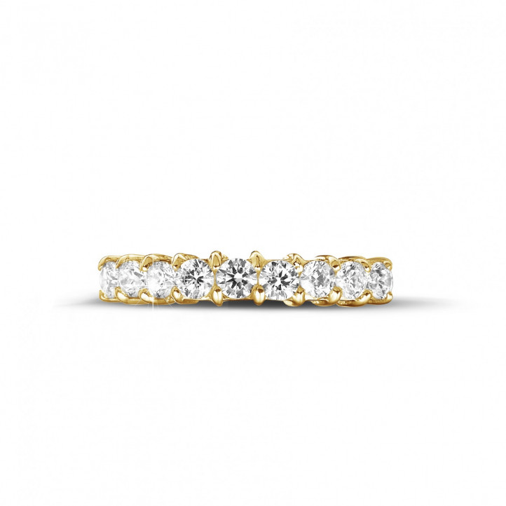 0.54 Karat Diamant Memoire Ring aus Gelbgold
