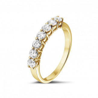 Brillant Ring - 0.70 Karat Diamant Memoire Ring aus Gelbgold