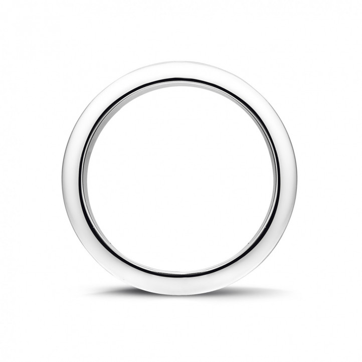 0.68 Karat Memoire Ring (rundherum besetzt) aus Weißgold mit schwarzen Diamanten