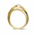 0.50 Karat Diamant Solitärring aus Gelbgold