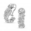 Exklusiver BAUNAT-Stock Sale (keine 30 Tage Rückgabe) - 0.50 Karat Diamant Design Blumenohrringe aus Weißgold