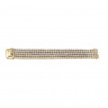 25.90 Karat breites Diamant Tennisarmband aus Gelbgold