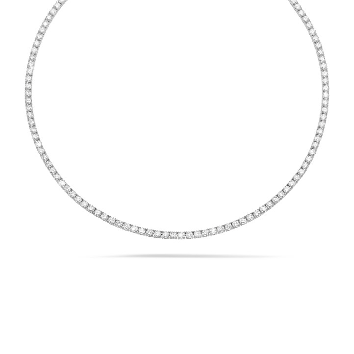 14.60 Karat Diamant Riviere Halskette aus Weißgold