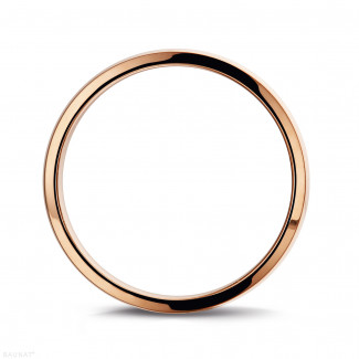 Ring Herren - Ehering mit leicht gebogener Oberfläche von 4.00 mm aus Rotgold