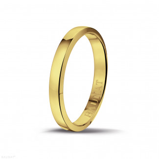 Ehering mit leicht gebogener Oberfläche von 3.00 mm aus Gelbgold