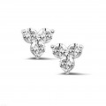 1.20 Karat Diamant Trilogie Ohrringe aus Weißgold