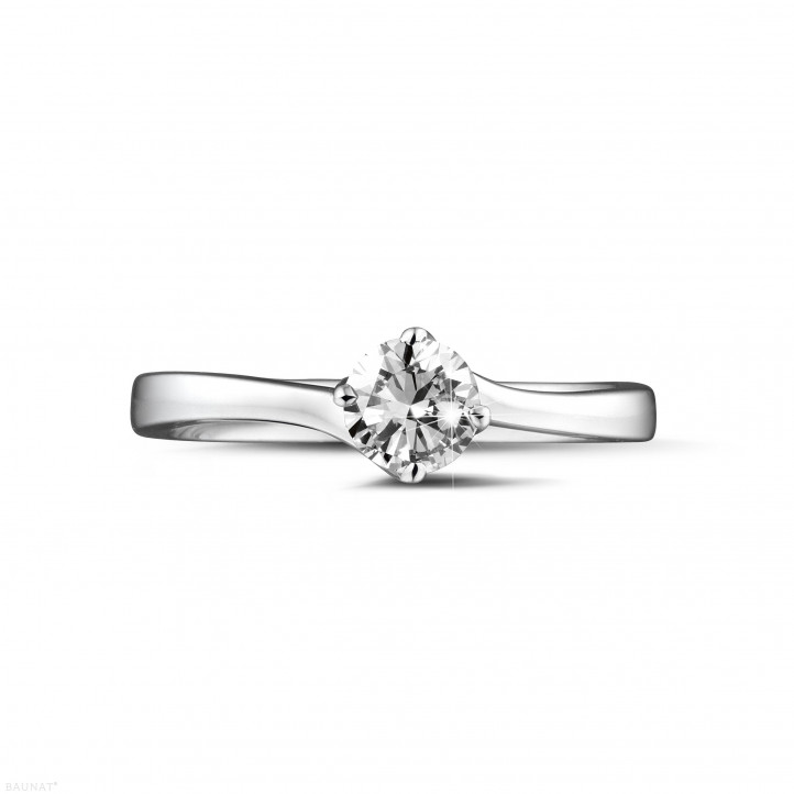 0.50 Karat Diamant Solitärring aus Weißgold