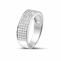 0.64 carat wide diamond eternity ring in white gold