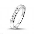 0.30 carat platinum eternity ring with princess diamonds
