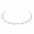 3.65 carat diamond necklace in white gold