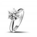 2.00 carat solitaire diamond ring in platinum