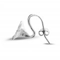 0.76 carat diamond design earrings in platinum