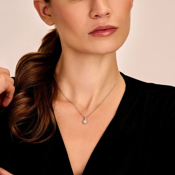 Buy Pear Infinity Style Diamond Pendant for Women – Ayaani