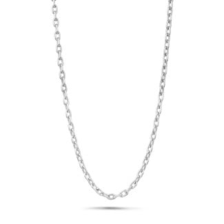 Necklaces - Elegant chain necklace in white gold