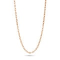 Elegant chain necklace in red gold