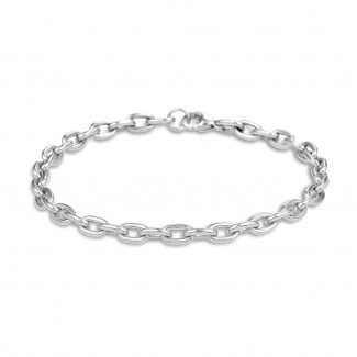New Arrivals - Elegant chain bracelet in white gold