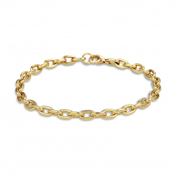 Elegant chain bracelet in yellow gold