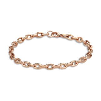 Bracelets - Elegant chain bracelet in red gold