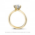 2.00 carat solitaire diamond ring in yellow gold